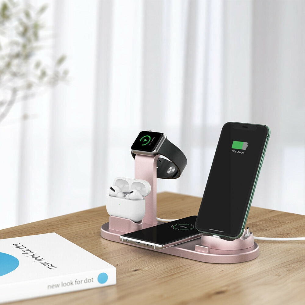 3 in 1 USB Plug Wireless Charging Station for Apple iPhone Watch Headphone