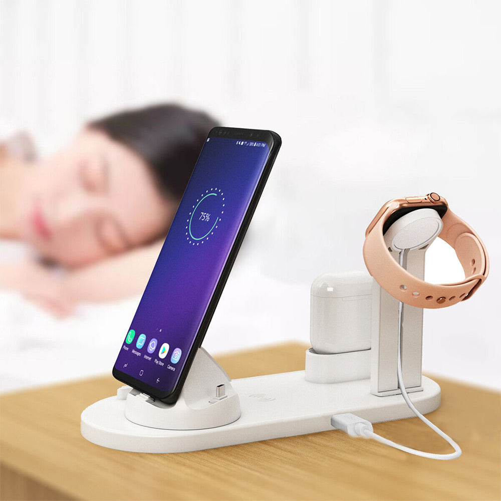 3 in 1 USB Plug Wireless Charging Station for Apple iPhone Watch Headphone