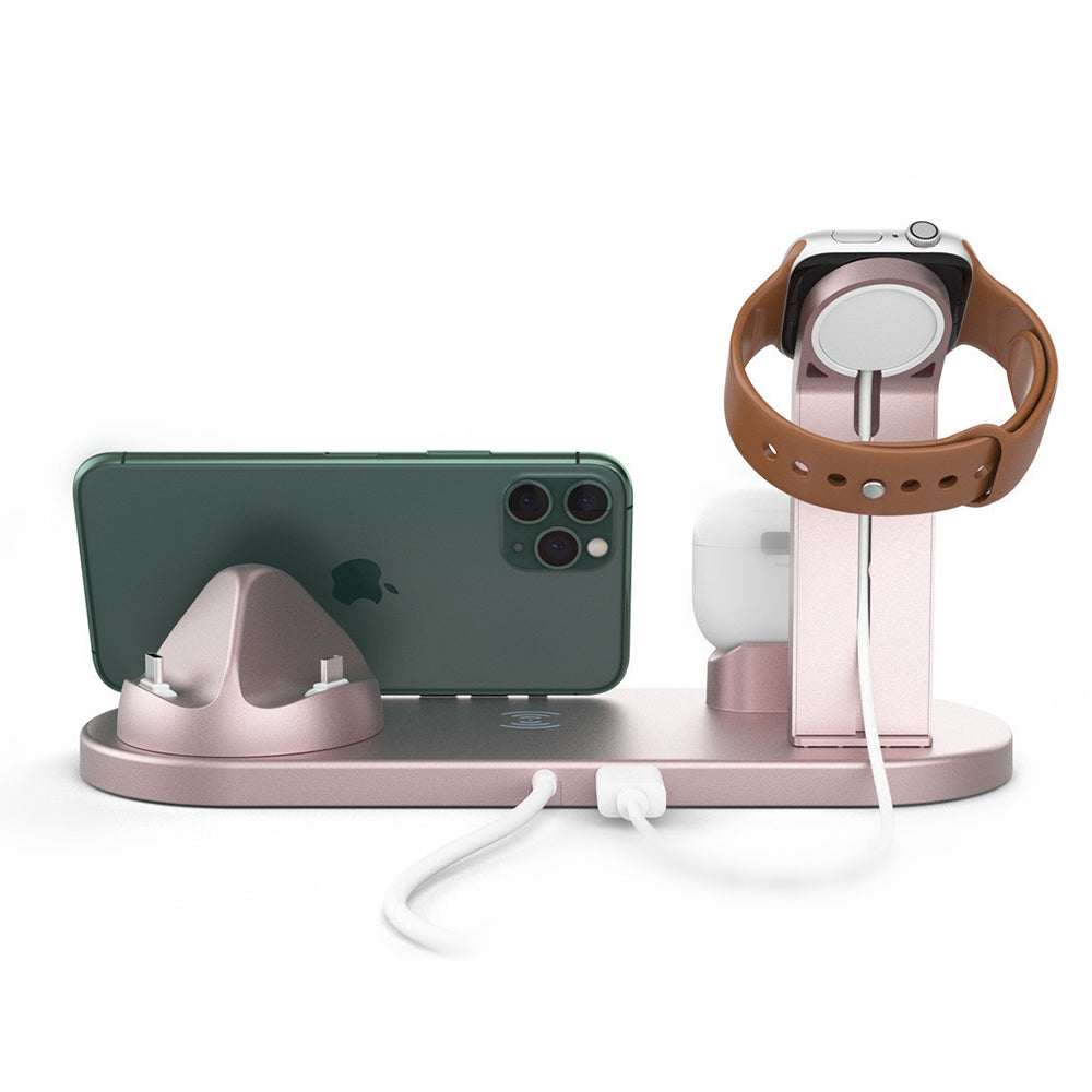 3 in 1 USB Plug Wireless Charging Station for Apple iPhone Watch Headphone