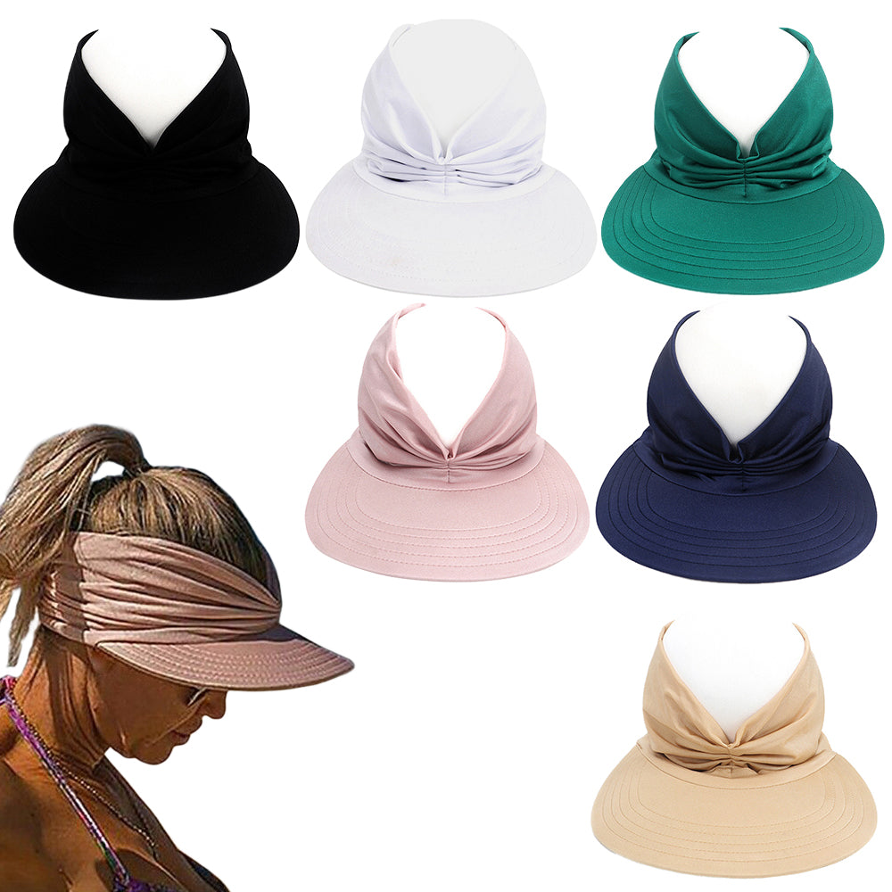 Summer Hat Women Sun Visor Sun Hat Anti-ultraviolet Elastic Hollow Top Hat