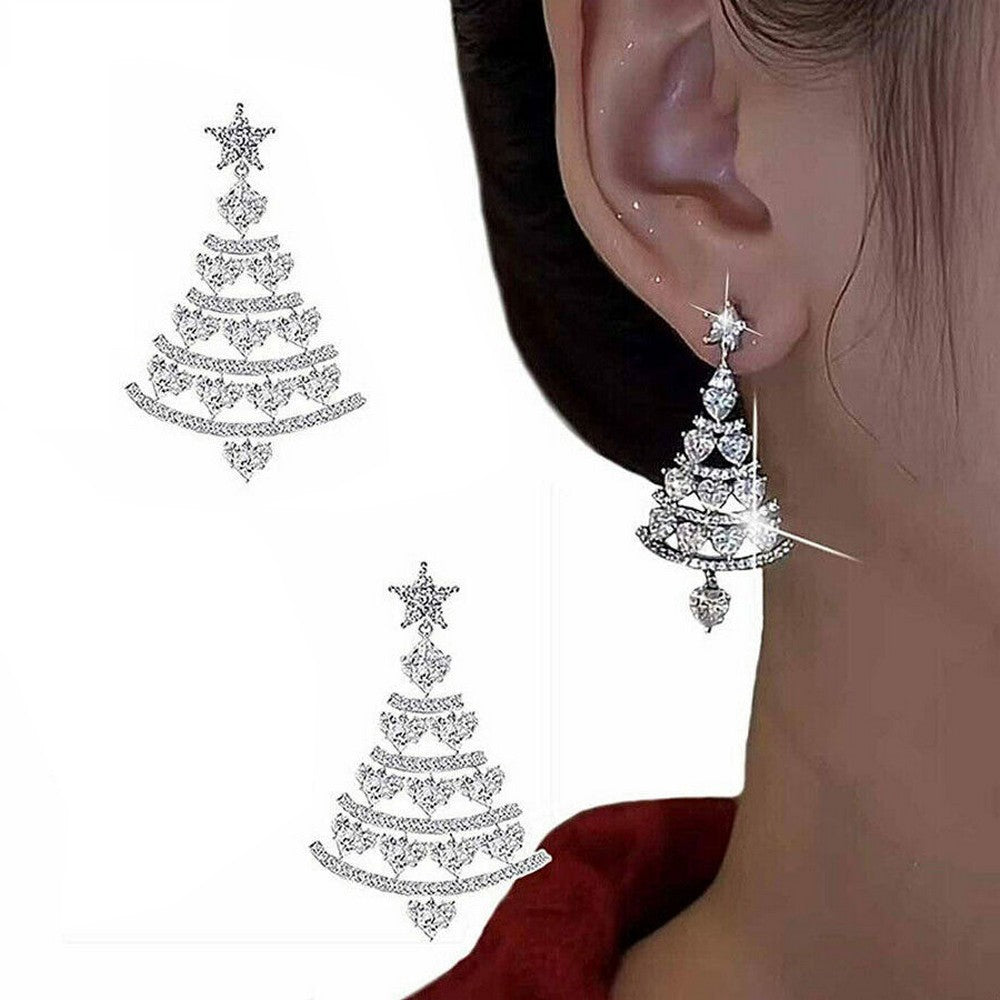 Women's Christmas Tree Earrings