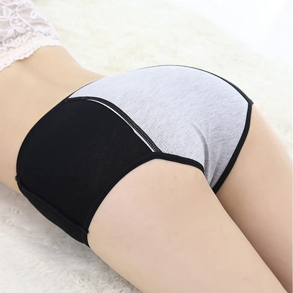 5Pcs Mid Waist Menstrual Leakproof Panties for Women
