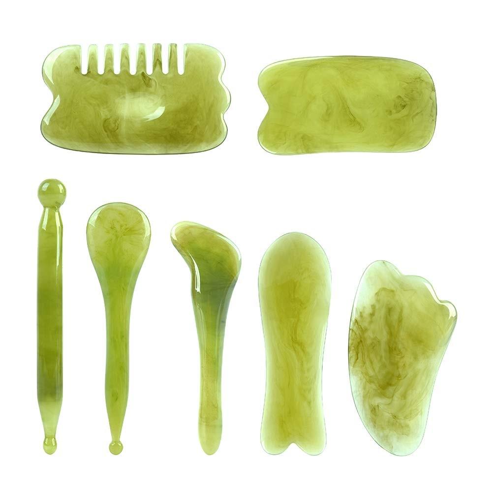 7Pcs Skin Care Tool Scraping Massage Tools