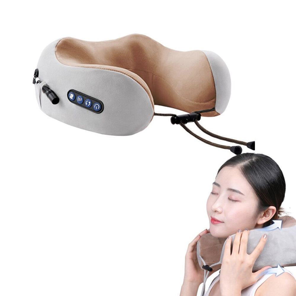 3 Mode Portable U-Shaped Electric Cordless Neck Support Pillow