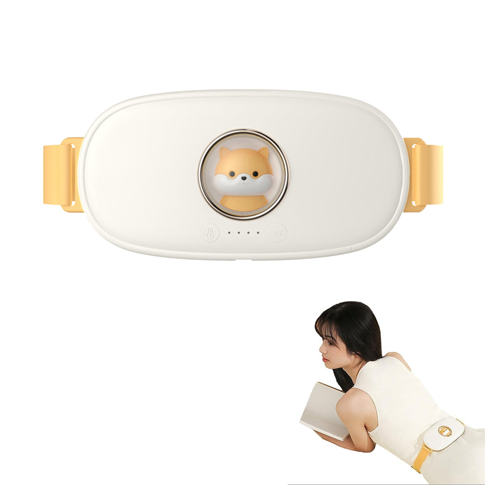 Cute Cartoon Portable Menstrual Heating Pad Electric Heated Waist Belt