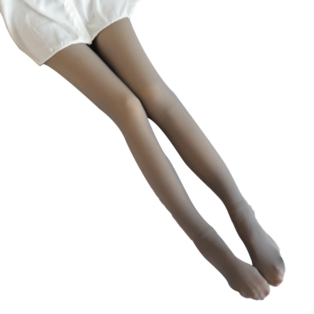 Thick Translucent Tights Stockings Warm Fleece Lined High Waist Leggings for Winter