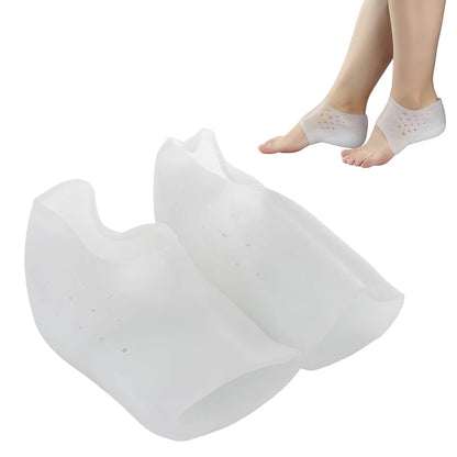 2Pairs 3-5cm Unisex Invisible Silicone Height Increase Insoles Socks for Men Women