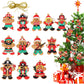 12Pcs Gingerbread Man Christmas Tree Hanging Pendants
