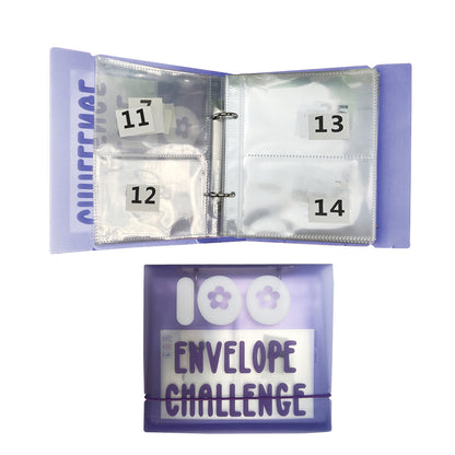 100 Envelope Challenge Binder Money Saving Storage Binder Fun Way to Save Money