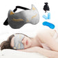 Cat Pure Mulberry Silk Travel Sleep Eye Mask Cover Padded Blindfold Soft Silky
