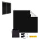 Portable Blackout Curtains for Sunscreen Window Shades Light Blacking Temporary Blackout Blinds