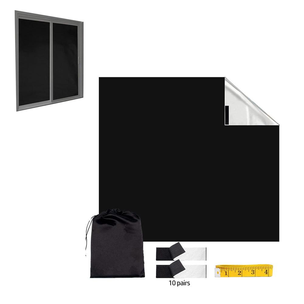 Portable Blackout Curtains for Sunscreen Window Shades Light Blacking Temporary Blackout Blinds
