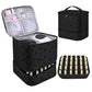 Double Layer Nail Polish Carrying Case Bag Holds 30 Bottles