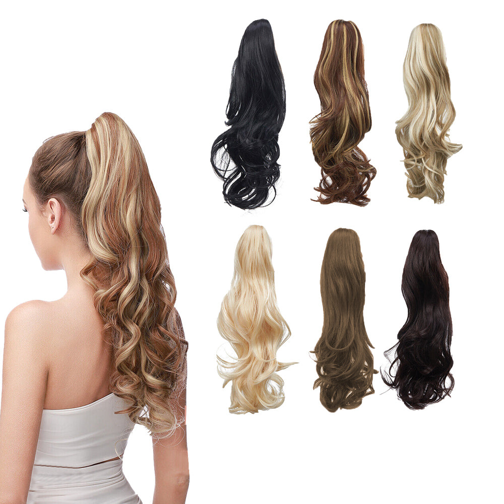 Natural Thick Clip-In Style Long Curly Ponytail Hair Extensions