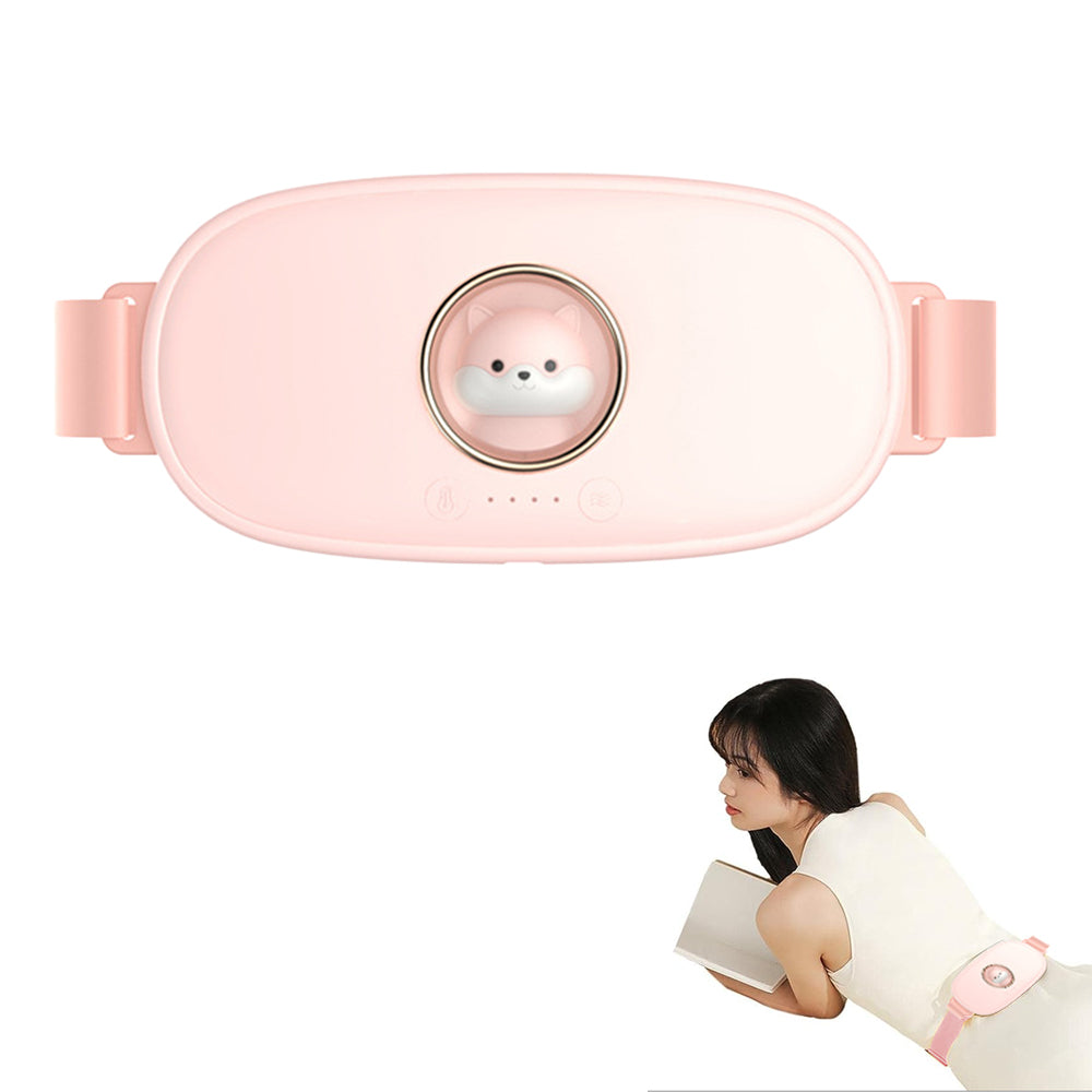 Cute Cartoon Portable Menstrual Heating Pad Electric Heated Waist Belt