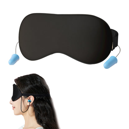 Soft Curved Sleep Eye Masks with Adjustable Strap Soft Foam Ear Plugs