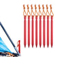 8Pcs Aluminum Alloy Tent Stakes Outdoor Camping Trip Tent Peg with Rope