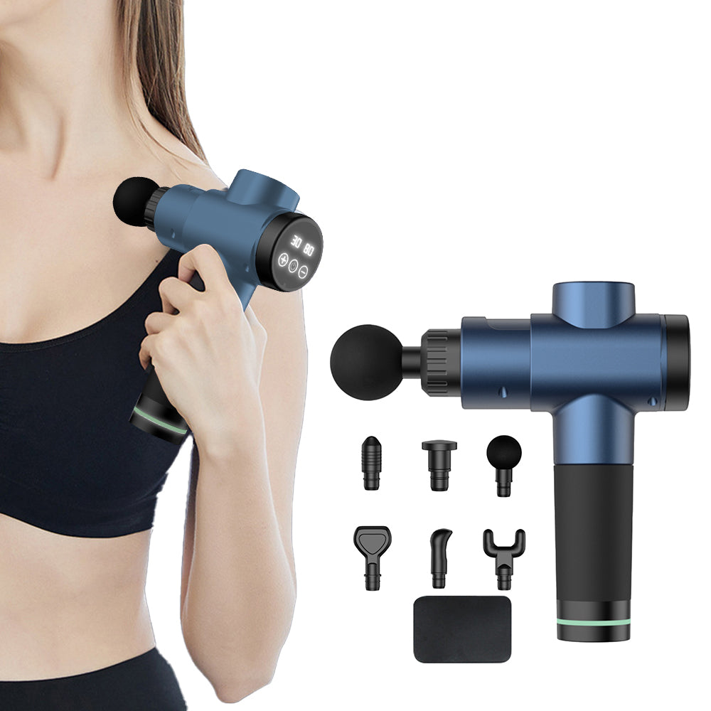 Portable Muscle Massage Gun for Back Neck Muscle Relieve with 6 Massage Heads