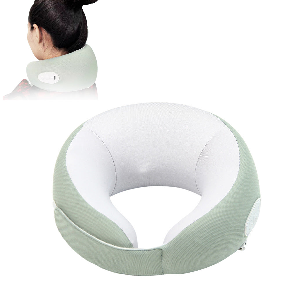 Travel U Shaped Neck Pillow Neck Massager Electric Cordless Neck Support Pillow