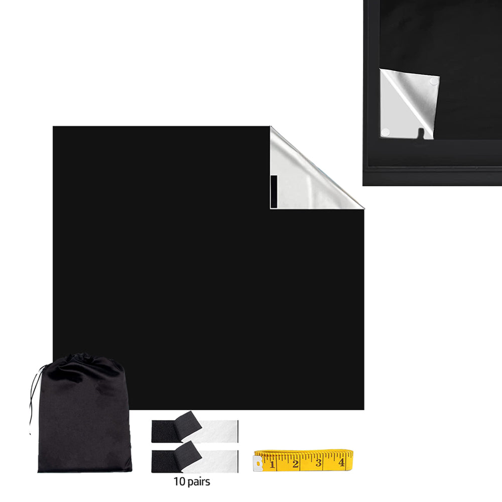 Portable Blackout Curtains for Sunscreen Window Shades Light Blacking Temporary Blackout Blinds