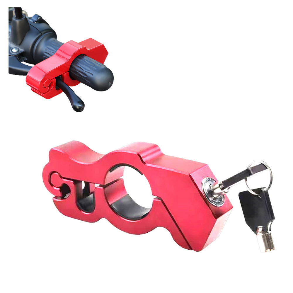 Motorcycle Bicycle Handlebar Anti-Theft Lock Grip Security Accessory