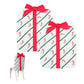 2Pcs Christmas Bowknot Chair Back Cover