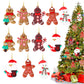 12Pcs Gingerbread Man Christmas Tree Hanging Pendants