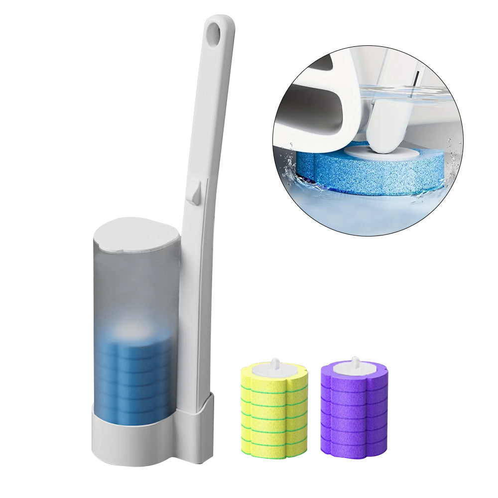 Disposable Toilet Brush Set with 18Pcs Replacement Brush Heads