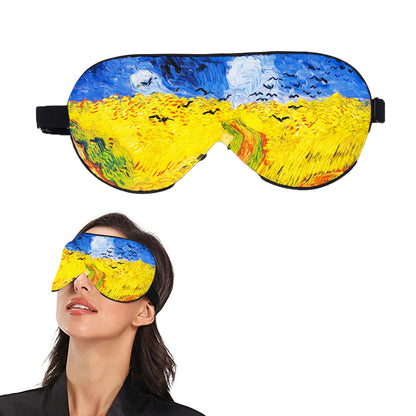 Printed Patterns Double Layers Sleeping Eye Mask