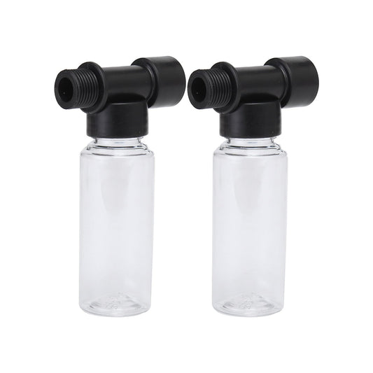2Pcs 50mL Tee Bubble Bottle High-Pressure Power Car Washer Spray Nozzle Gun Bottle Accessory