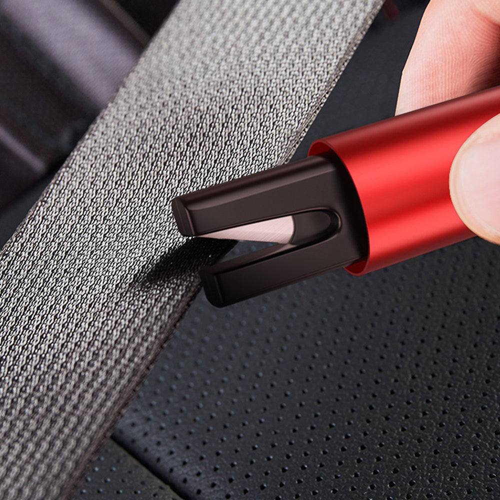 2Pcs Car Window Glass Breaker with Belt Cutter