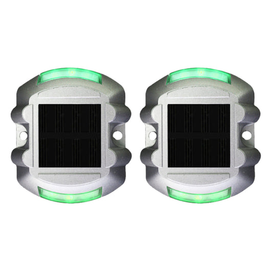 2Pcs Solar LED Pathway Driveway Ground Light
