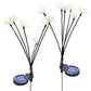 2Pcs Solar Powered Twinkling Firework Outdoor Light