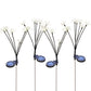 4Pcs Solar Powered Twinkling Firework Outdoor Light