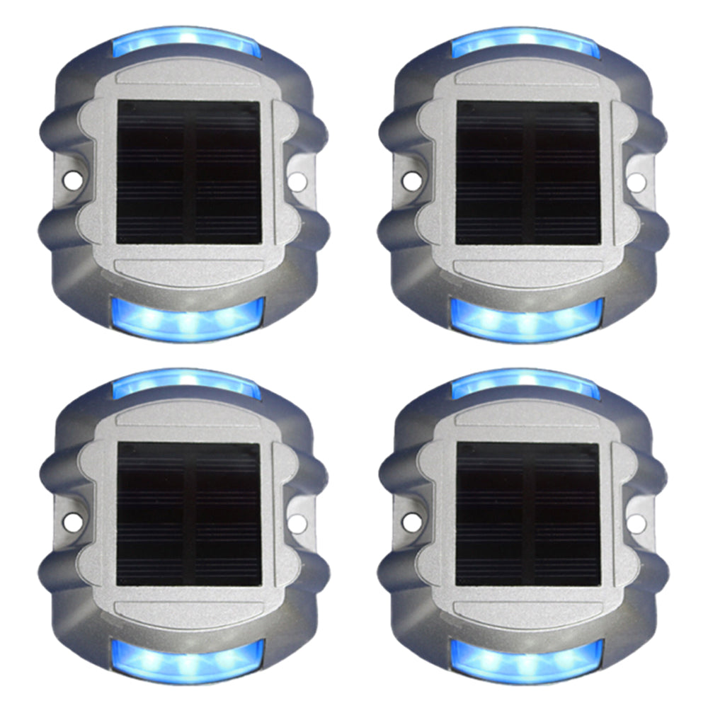 4Pcs Solar LED Pathway Driveway Ground Light
