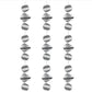 3Pcs Stainless Steel Rotating Reflective Bird Scare Tool-Spiral: