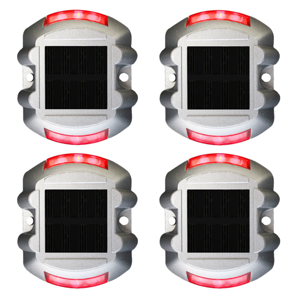 4Pcs Solar LED Pathway Driveway Ground Light