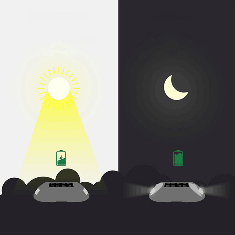 2Pcs Solar LED Pathway Driveway Ground Light