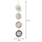 3Pcs Stainless Steel Rotating Reflective Bird Scare Tool-Circular
