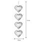 3Pcs Stainless Steel Rotating Reflective Bird Scare Tool-Heart-shaped