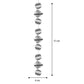 3Pcs Stainless Steel Rotating Reflective Bird Scare Tool-Spiral: