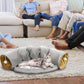 Cat Tunnel Bed for Indoor with Collapsible Washable Design
