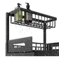 2Pcs 2-Tier Sliding Under Sink Cabinet Organizer Rack