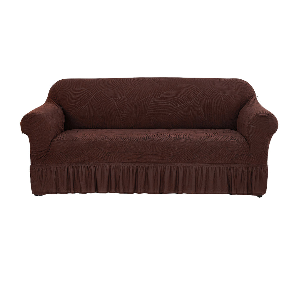 Soft Couch Cover with Skirt Ruffled Stretch Sofa Cover