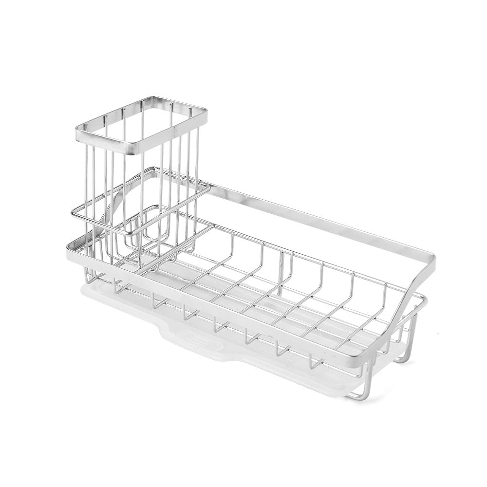 Sponge Holder for Kitchen Sink Detachable Stainless Steel Sink Holder