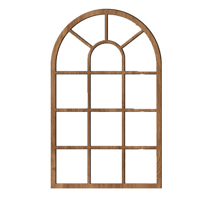 Self-adhesive Rectangular Acrylic Wall Mirror Window Sticker Decals-Arched
