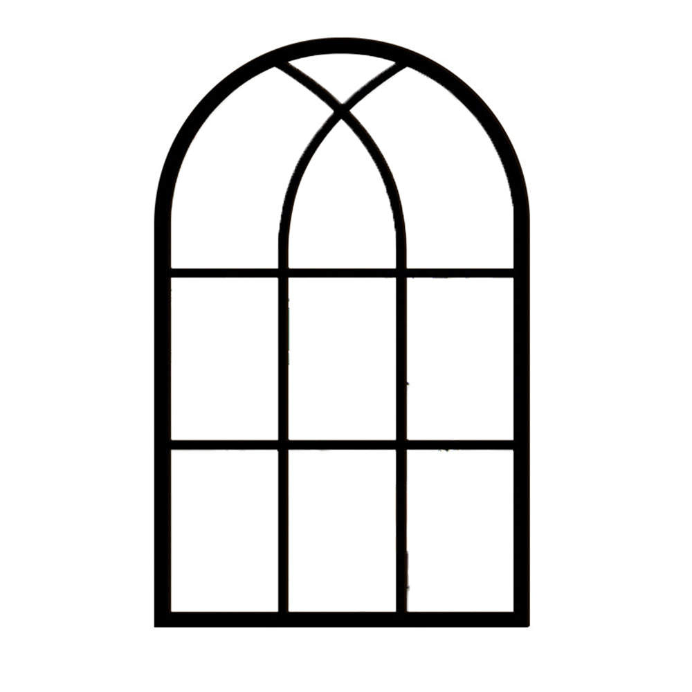 Self-adhesive Rectangular Acrylic Wall Mirror Window Sticker Decals-Arched