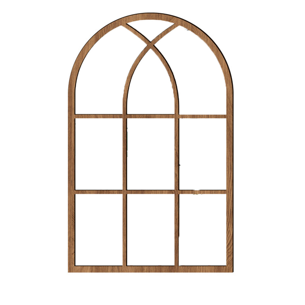 Self-adhesive Rectangular Acrylic Wall Mirror Window Sticker Decals-Arched