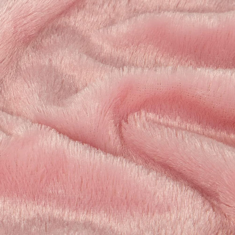 Solid Double-Sided Fuzzy Shaggy Blanket