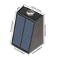 Solar Wall Light Up and Down Outdoor Water Resistant Landscape Light Fence Yard Lamp